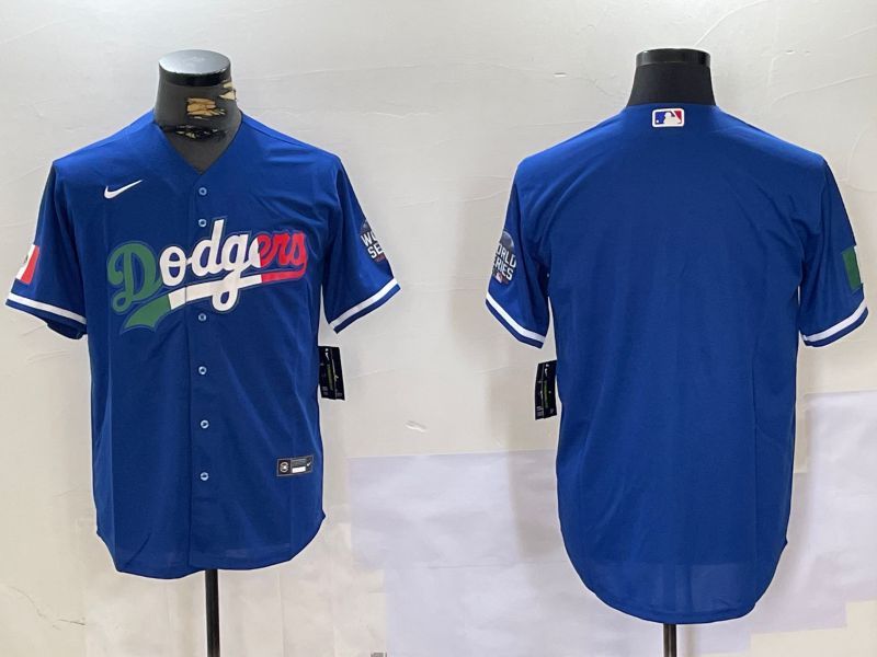 Men Los Angeles Dodgers Blank Blue Game 2024 Nike MLB Jersey style 1015->los angeles dodgers->MLB Jersey